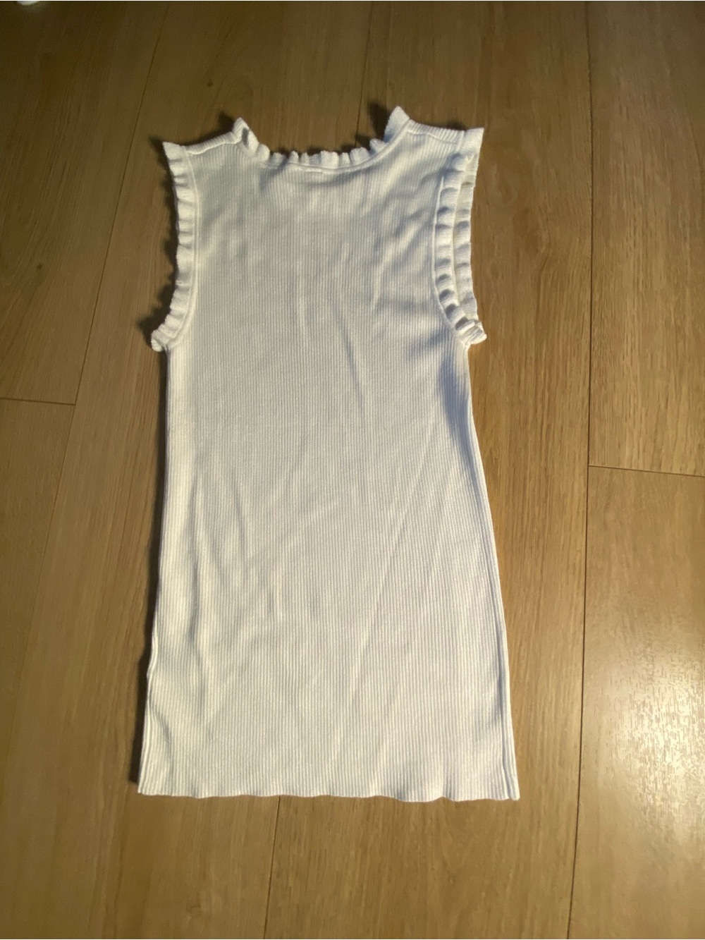 Soft Vanilla Ruffle Knit Tank 🤍✨ - Picture 4 of 12